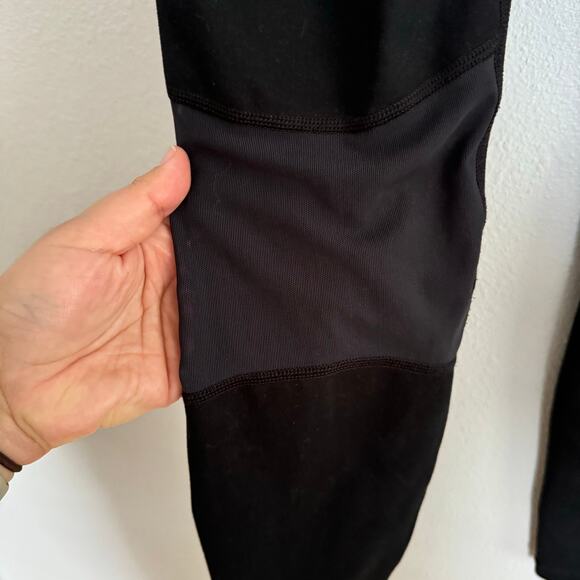 Nike Dri-Fit Tech Running Black Leggings High Rise Pull On Stretch Ankle Sz M - Picture 5 of 8